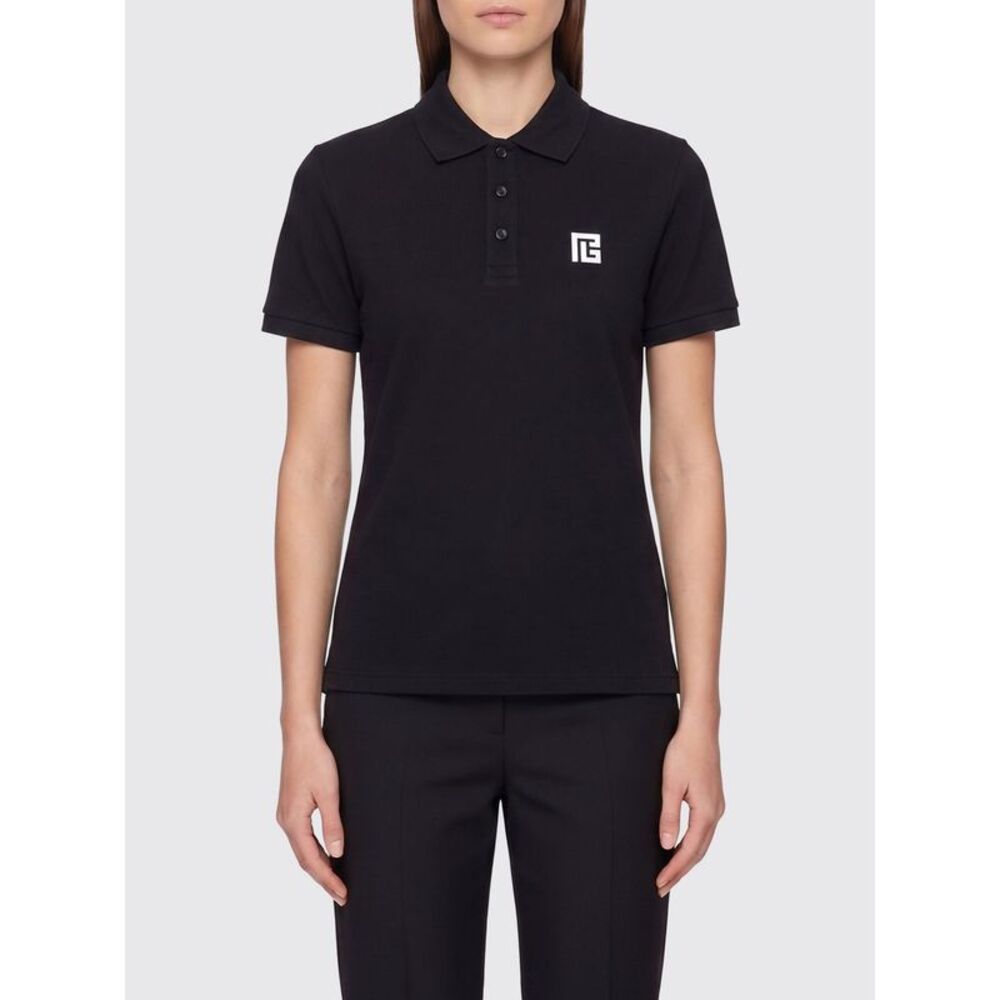 Balmain Polo Shirt Woman Black